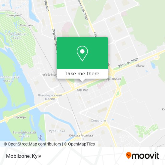 Mobilzone map