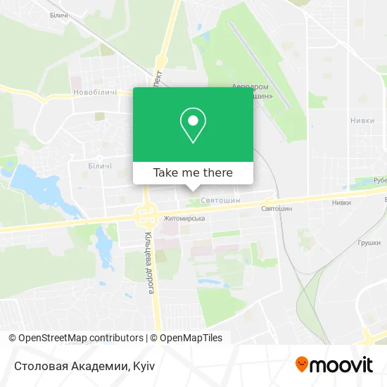 Карта Столовая Академии