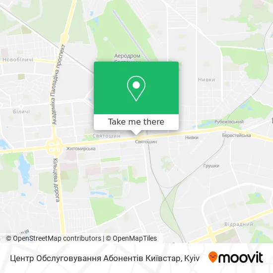 Центр Обслуговування Абонентів Київстар map