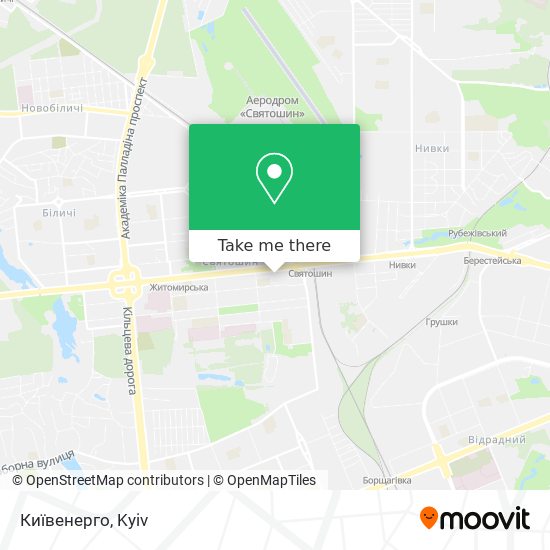 Київенерго map