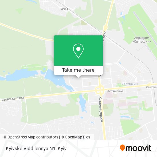 Kyivske Viddilennya N1 map