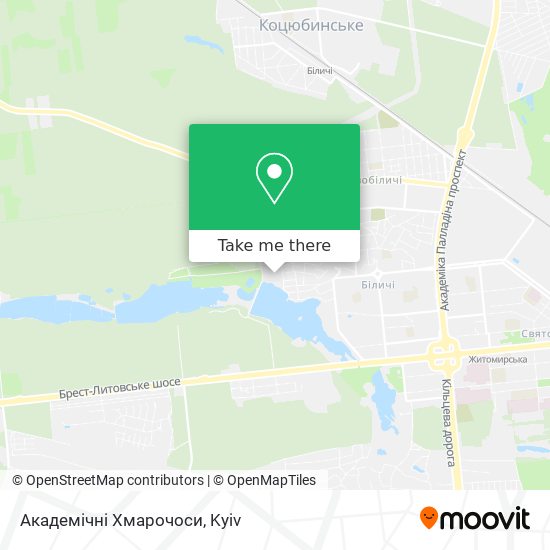 Академічні Хмарочоси map