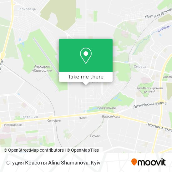 Студия Красоты Alina Shamanova map