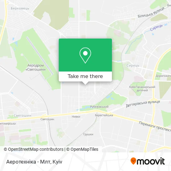 Карта Аеротехніка - Млт