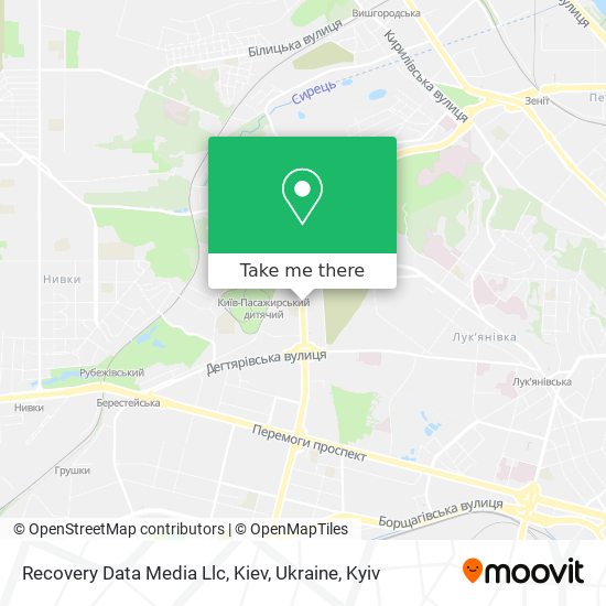 Карта Recovery Data Media Llc, Kiev, Ukraine