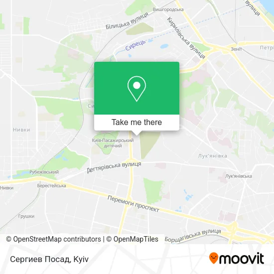 Карта Сергиев Посад