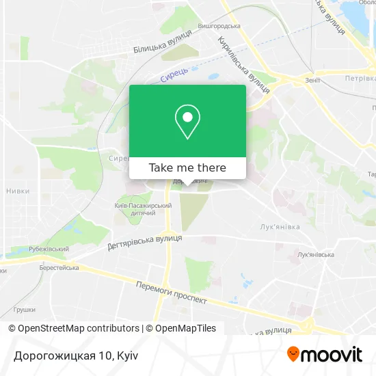 Дорогожицкая 10 map