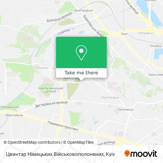 Карта Цвинтар Німецьких Військовополонених