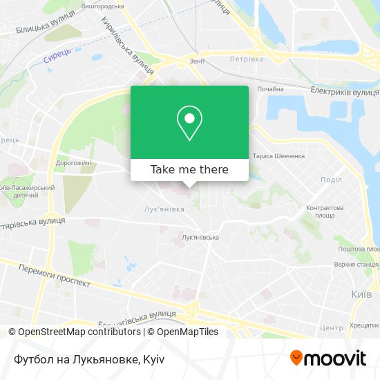 Футбол на Лукьяновке map