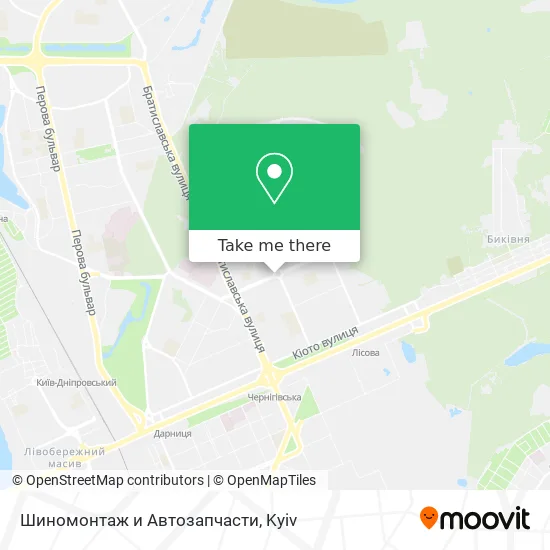 Шиномонтаж и Автозапчасти map