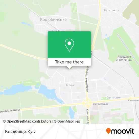 Кладбище map
