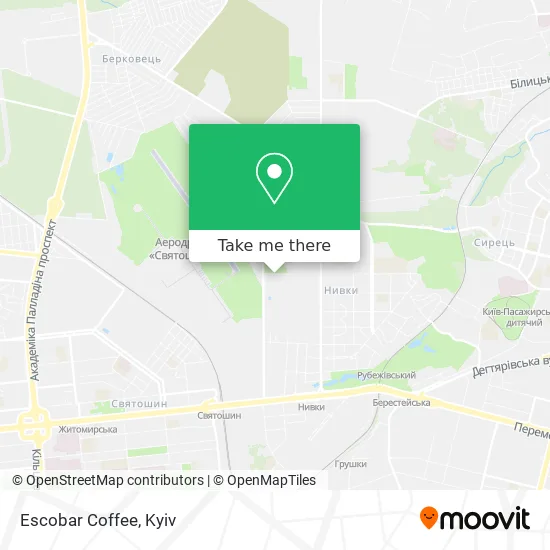 Карта Escobar Coffee