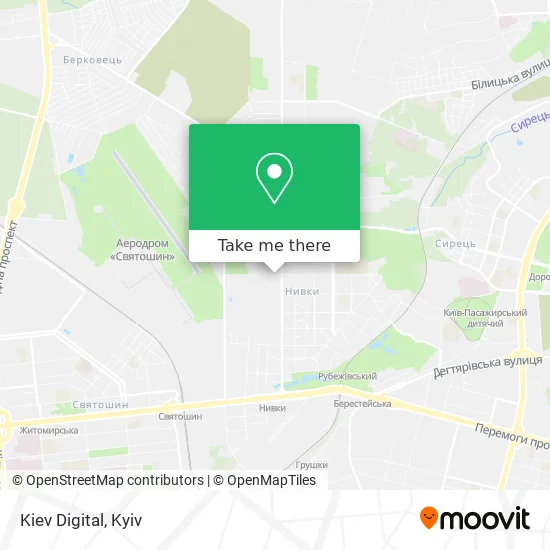 Карта Kiev Digital
