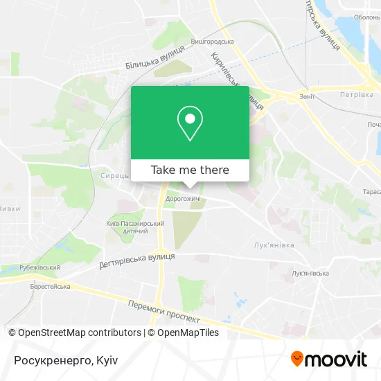 Карта Росукренерго