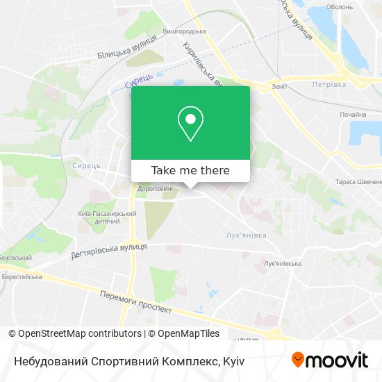 Небудований Спортивний Комплекс map