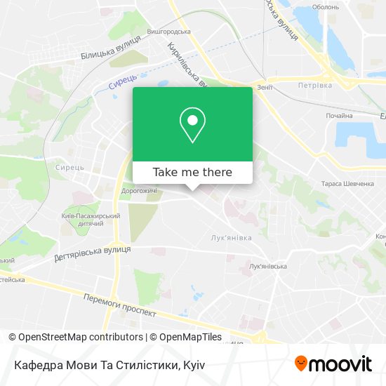 Кафедра Мови Та Стилістики map