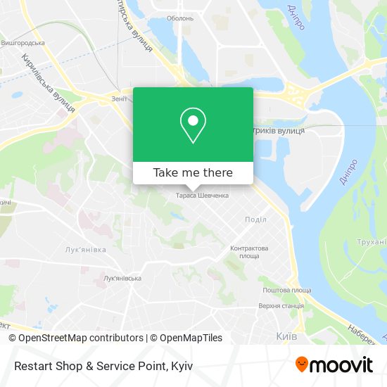 Restart Shop & Service Point map