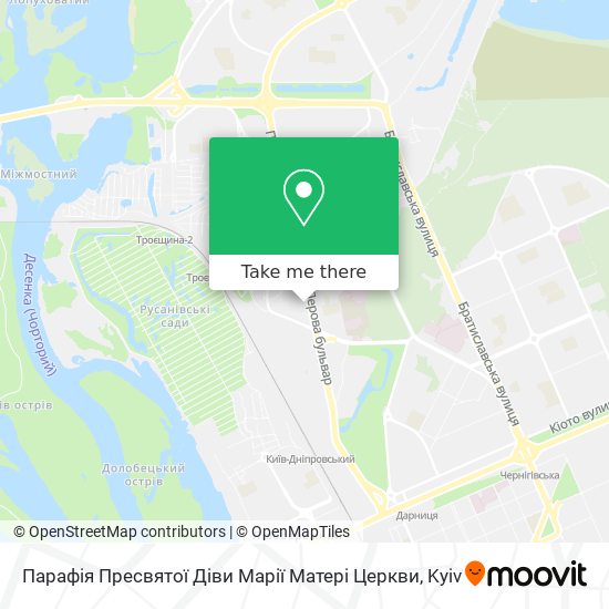 Парафія Пресвятої Діви Марії Матері Церкви map