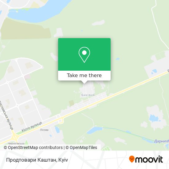 Продтовари Каштан map