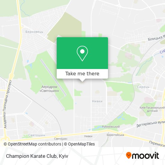 Champion Karate Club map