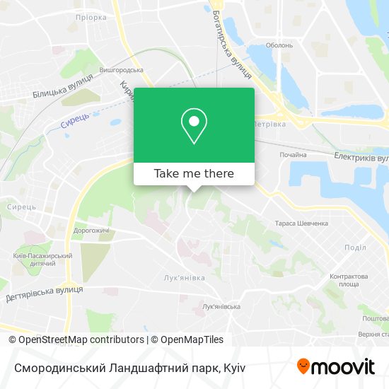 Смородинський Ландшафтний парк map