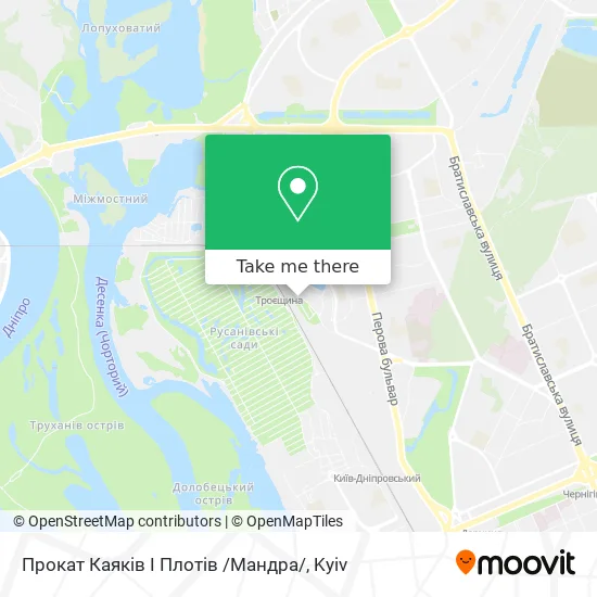 Карта Прокат Каяків І Плотів /Мандра/