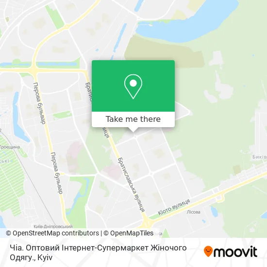 Карта Чіа. Оптовий Інтернет-Супермаркет Жіночого Одягу.