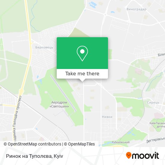 Ринок на Туполєва map