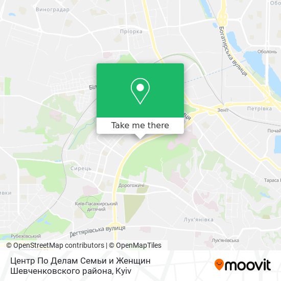 Центр По Делам Семьи и Женщин Шевченковского района map