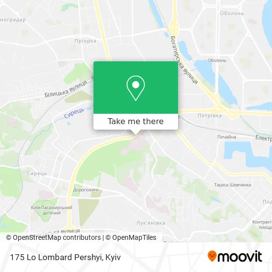 Карта 175 Lo Lombard Pershyi
