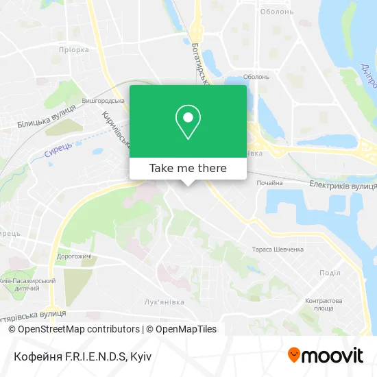 Карта Кофейня F.R.I.E.N.D.S