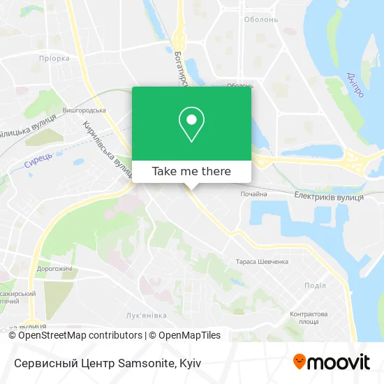 Карта Сервисный Центр Samsonite