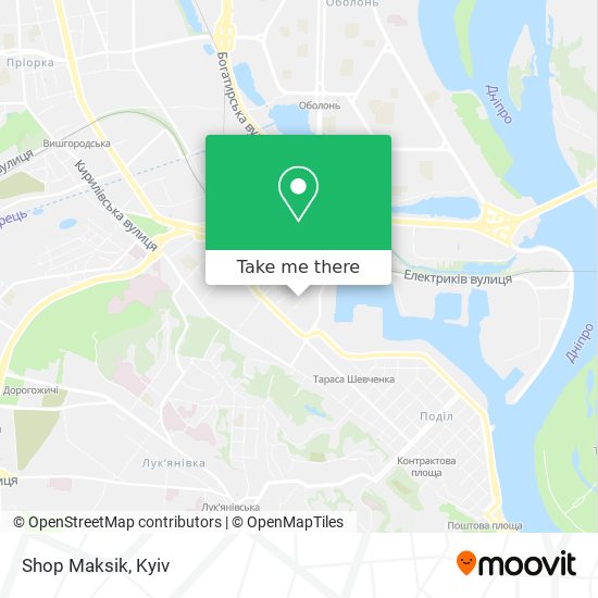 Shop Maksik map