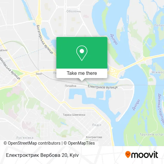 Електроктрик Вербова 20 map