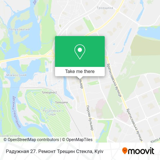 Карта Радужная 27. Ремонт Трещин Стекла