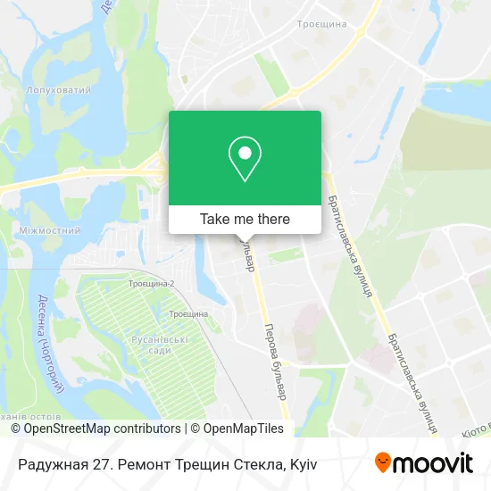 Карта Радужная 27. Ремонт Трещин Стекла
