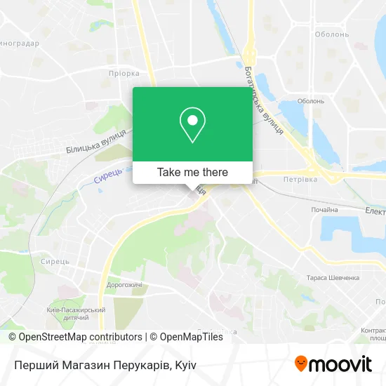 Карта Перший Магазин Перукарів