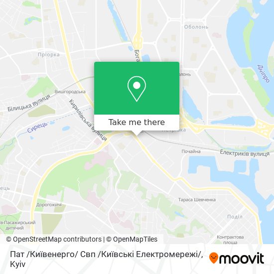 Пат /Київенерго/ Свп /Київські Електромережі/ map