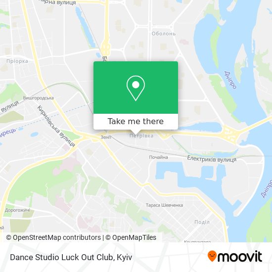 Dance Studio Luck Out Club map