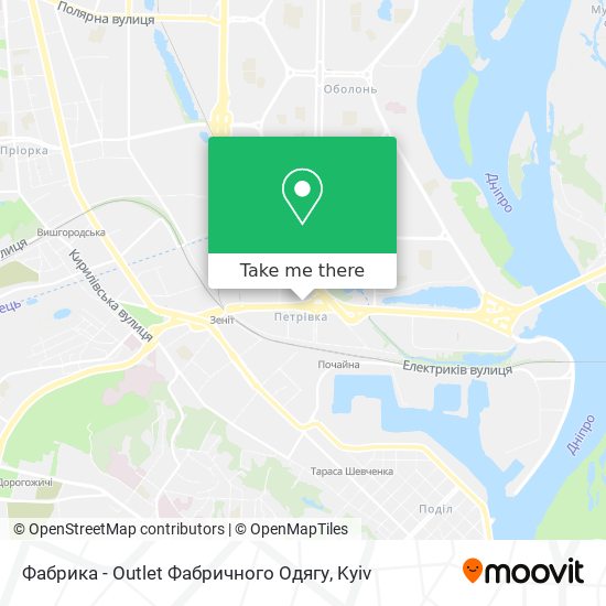 Фабрика - Outlet Фабричного Одягу map