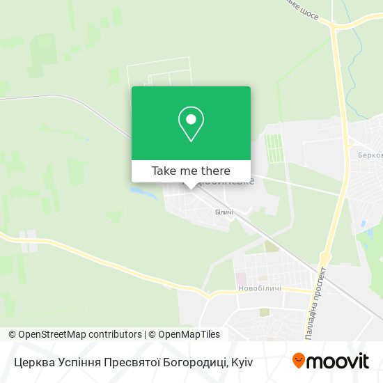 Церква Успіння Пресвятої Богородиці map