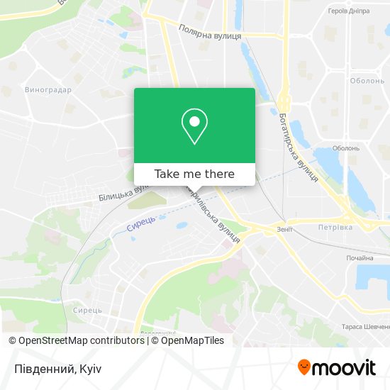 Південний map