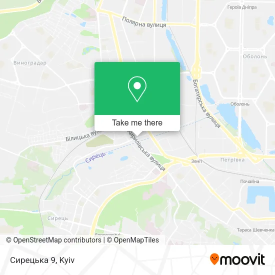 Сирецька 9 map