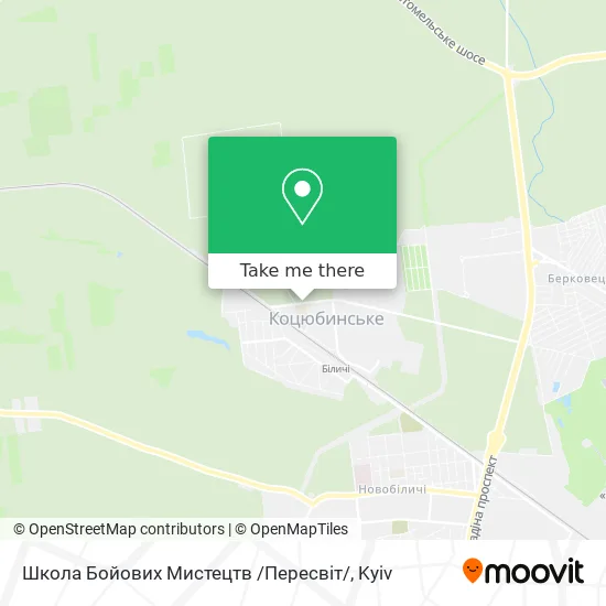 Школа Бойових Мистецтв /Пересвiт/ map