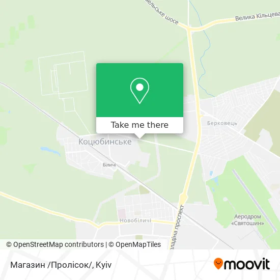 Карта Магазин /Пролісок/