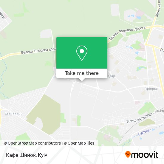 Кафе Шинок map