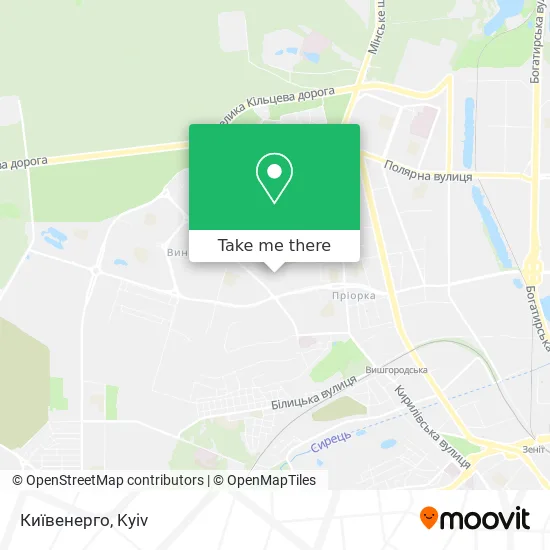 Київенерго map