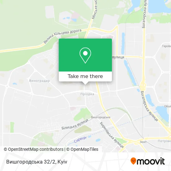 Карта Вишгородська 32/2