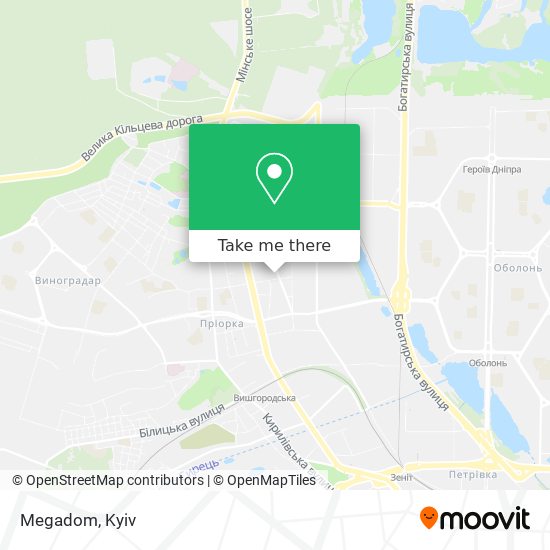 Карта Megadom