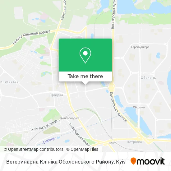 Ветеринарна Клініка Оболонського Району map